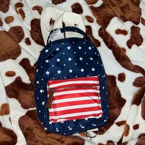 NWT American Flag Mini Backpack
